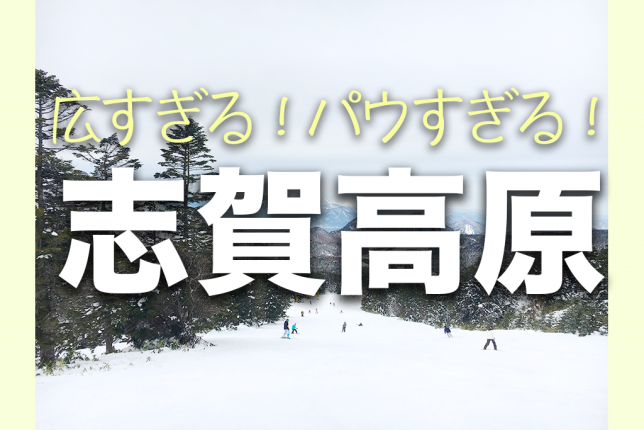 志賀高原/パウダー/雪質/スキー/スノボ/混雑